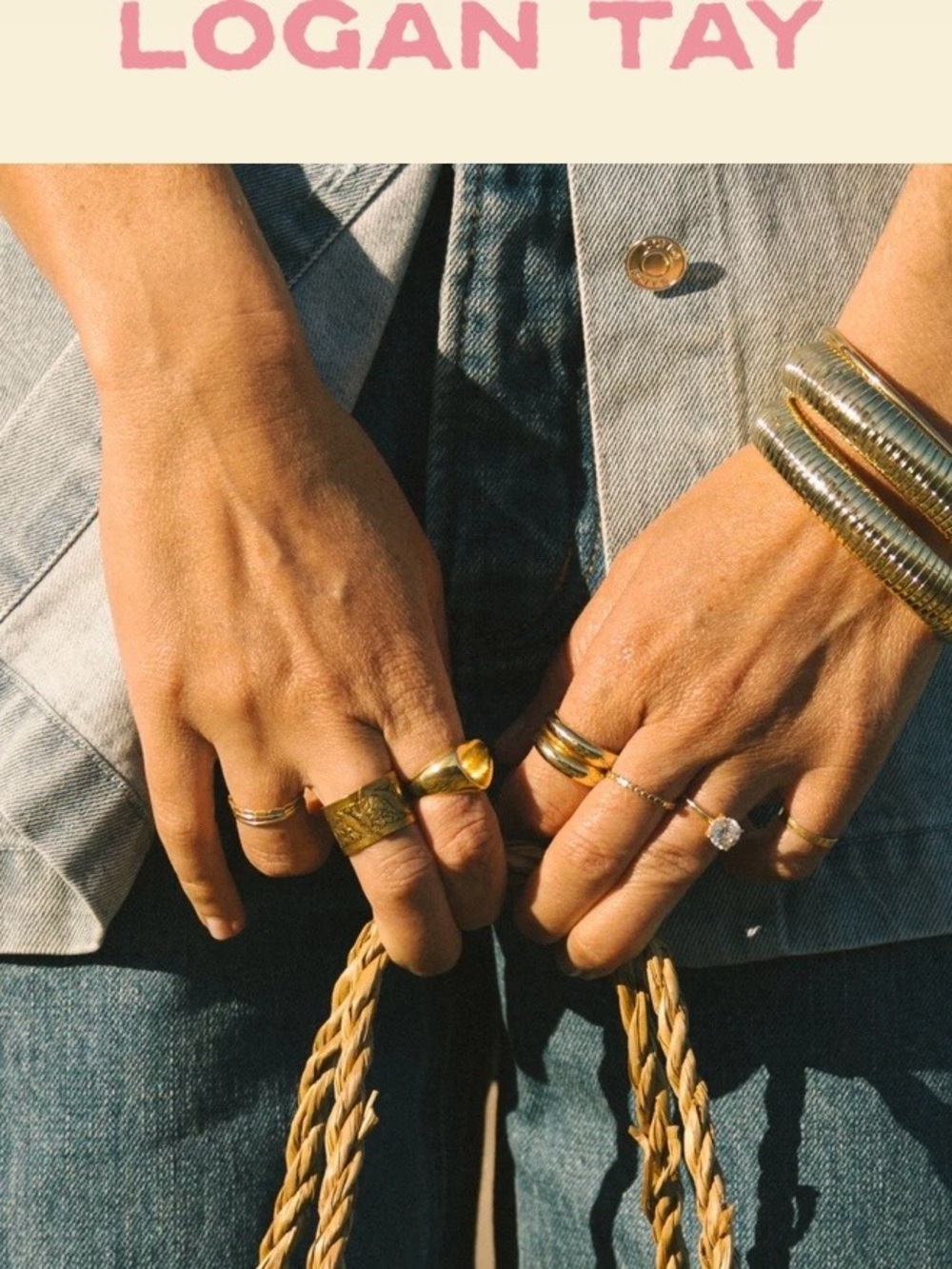 Logan Tay chunky Gold 3 Bangle Set - Mixed Gold Tones